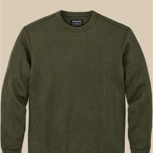 Filson Green Crewneck Sweater Classic Knit